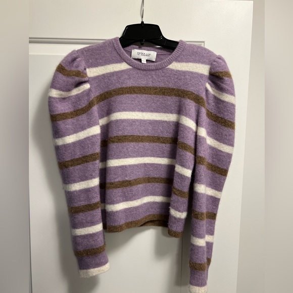 Derek Lam 10 Crosby brushed alpaca-blend striped sweater, size small - Picture 5 of 8